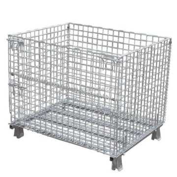Foldable Metal Shipping Cage with Wheels