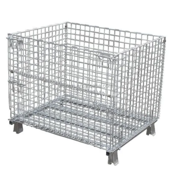 Foldable Metal Shipping Cage with Wheels