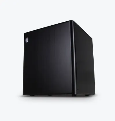 Quiet Vertical Itx Computer Case With Power Supply Black Dust Free