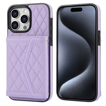 Case de billetera de teléfono de cuero para iPhone 16, 16 Pro, 16 Plus, 16 Pro Max