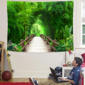 Partition curtain tapestry fabric