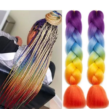 Free Sample Synthetic Crochet Hair Extension Jumbo Yaki Pre Stretch Jumbo Braiding Hair For Black Women