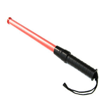 LED traffic warning stick, measures 30x530mm, powered by 2C battery