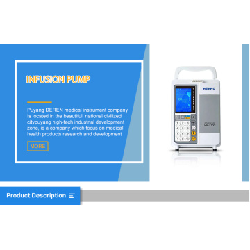 Venta caliente Eletric LCD Pantalla de infusión portátil Bomba de infusión portátil