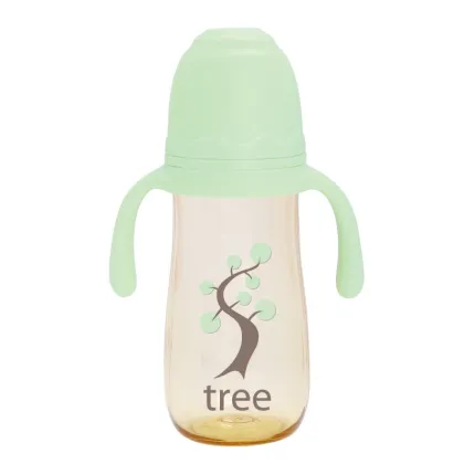 OEM/ODM PA baby bottle with straw and handle