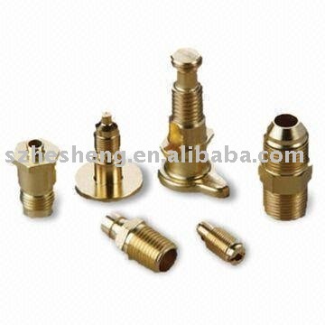 Componente in ottone con lavorazione CNC