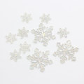 Hot koop Sneeuwvlok Transparante Plaksteen Hars Cabochon Voor DIY Art Decor Slaapkamer Bureau Ornamenten Kralen Charms