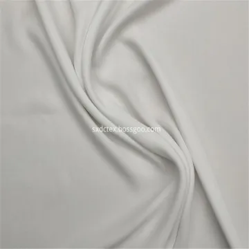 White Plain Dyed Polyester Woven Crepe Fabric