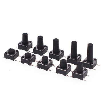 ホットセールス6.0x6.0タクトスイッチ4ピンSMTパネルPCBモーメンタリー触覚プッシュボタン