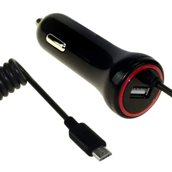 4.8A USB Car Charger with Micro Extension Cable