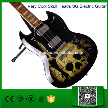 Very Cool Skull Heads SG Electric Guitar