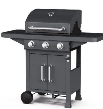 Chicago 3 Burner Gas Grill with Side Burner