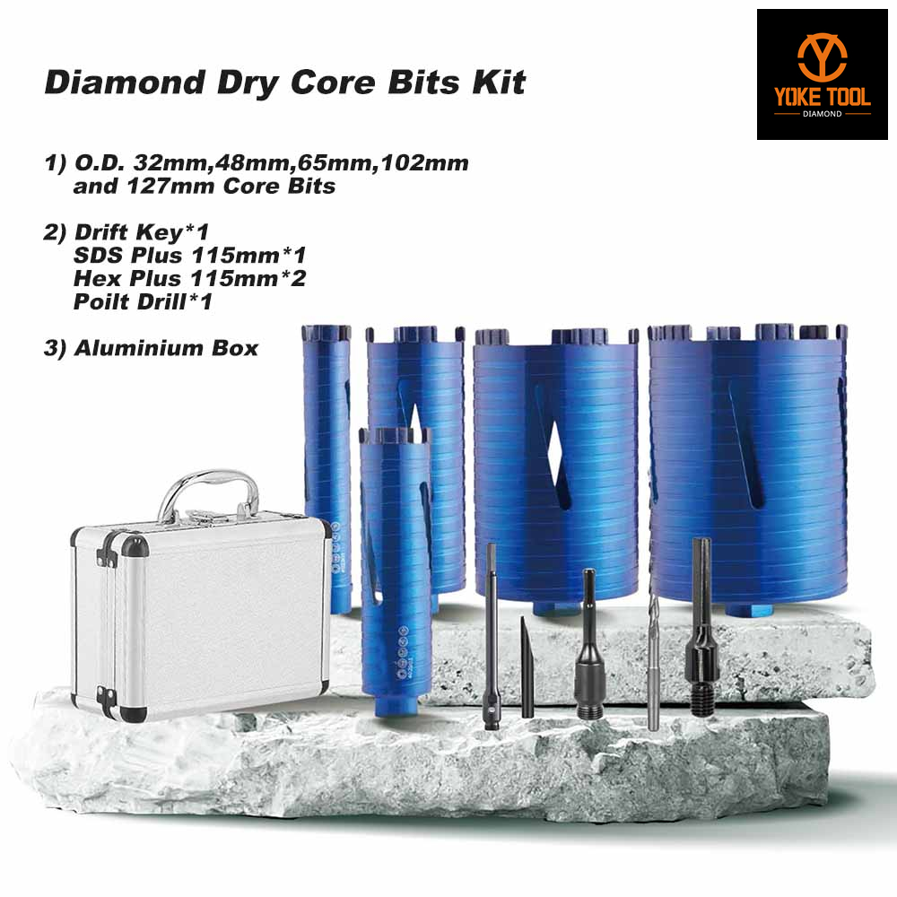 11 PC Turbo Diamond Core Talad Set láser soldado