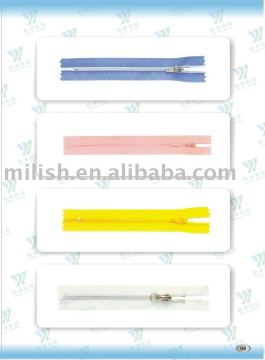 3#5#8# Metal Plastic Nylon zipper with auto-lock slider MZ-0002