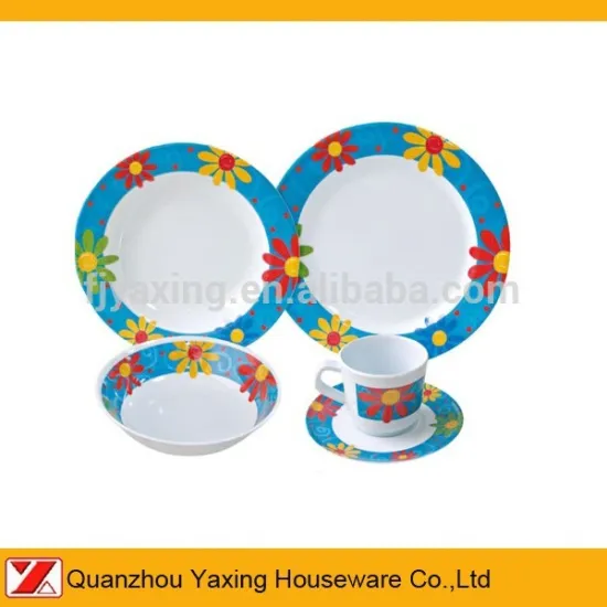 YAXING 20PCS melamine Print DINNER SET