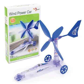 DIY Wind Power Car Model Kit: An Educational Toy for Kids in Science and Engineering Lab