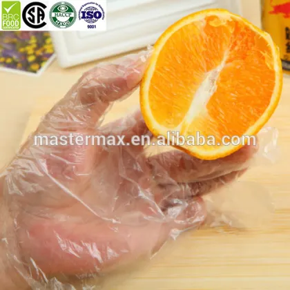 Good quality food service disposable polyethylene handling gloves