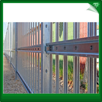 Green Ornamental steel fencing panels