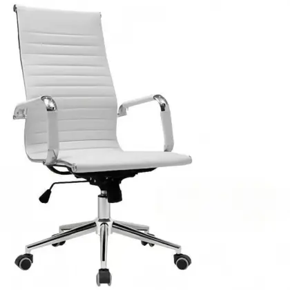 Modern High-Back Ribbed Office Chair