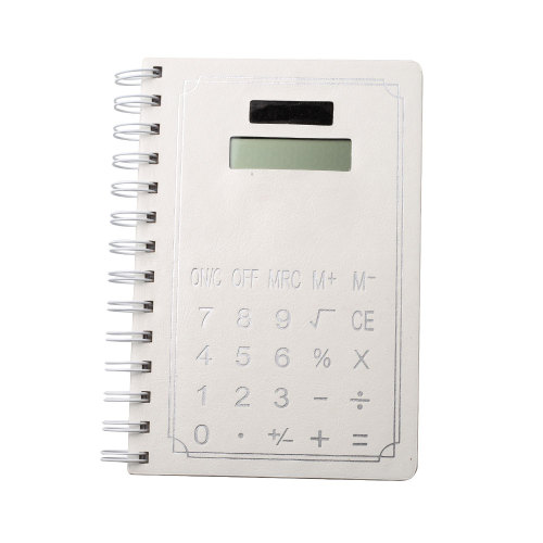 Calculadora de 8 dígitos para notebooks com 70 páginas de papel
