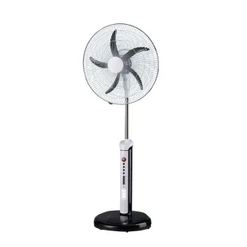 18 Inch Solar Air Cooler: Rechargeable Lithium Battery Solar Fan with Light
