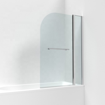 6mm Glass Bathtub Door - Swing Round with Fixed Panel for Shower Rooms