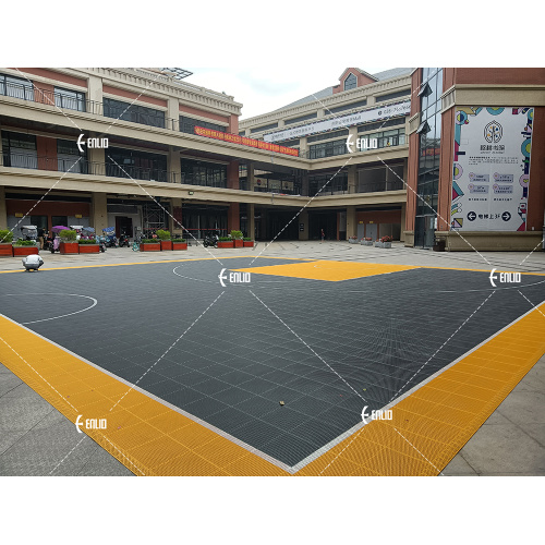 20x20 pies de bricolaje en el patio trasero al aire libre Piso de la cancha de baloncesto