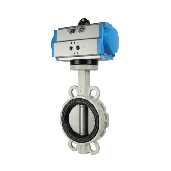 Taike Valve Butterfly Valve With Pneumatic Actuator Aluminium Alloy Body