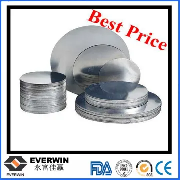 0.4mm-5.0mm 1050 Aluminum Disk Wafer O