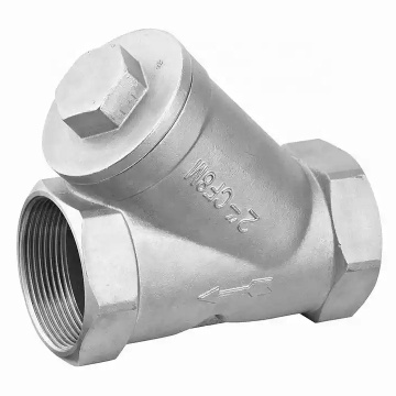 Stainless Steel Y-Type Spring Loaded Check Valve for Water/Oil/Gas/Caustic Media