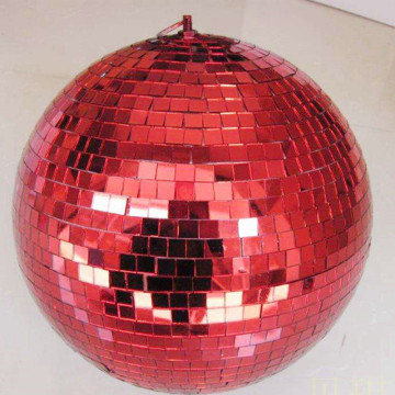30cm Red Disco Mirror Glitter Ball for DJ Party Lighting Decor