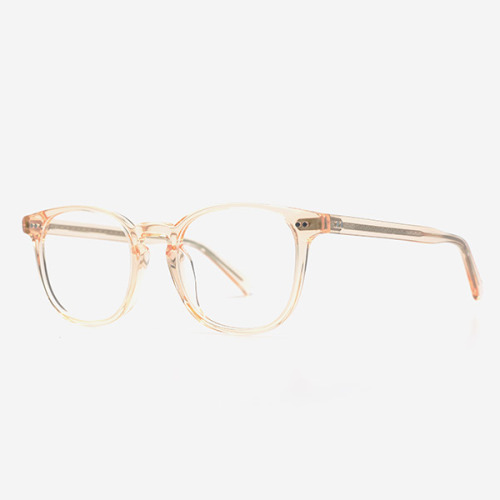 Ovale Tastenbrücke Acetat Frauen und Männer Optische Frames