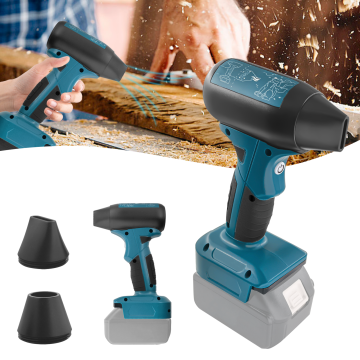 Cordless Dust Blower Compatible with Makita 18V Lithium Battery for High Volume Dust Cleaning in Sawmill Rooms