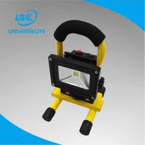 10W IP65 CE certification LED Portable emergency Battery Source Operate Flood Light