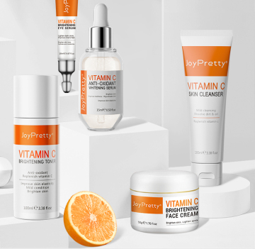 JoyPretty Vitamin C Facial Set - Organic Moisturizer for Nourishing, Repairing & Rejuvenating Skin