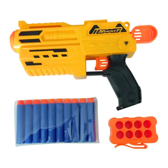 Soft Bullet Manual Safe Kids Toy Gun – Cartoon Plastic Shooting Game