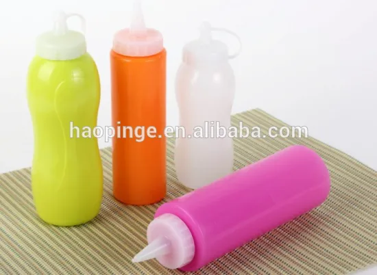 Plastic squeeze condiment bottles salad dressing bottle clear 12 oz plastic bottle