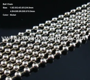Nickel Plated Ball Chain