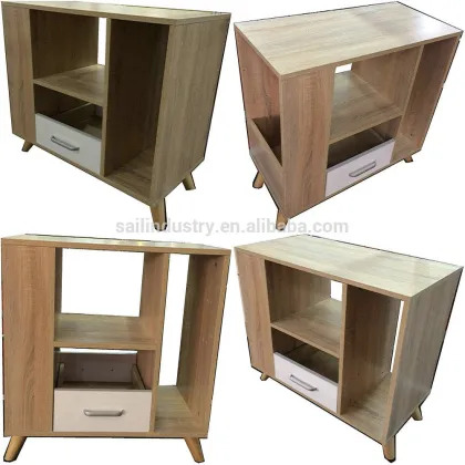 storage cabinet with solid wood leg