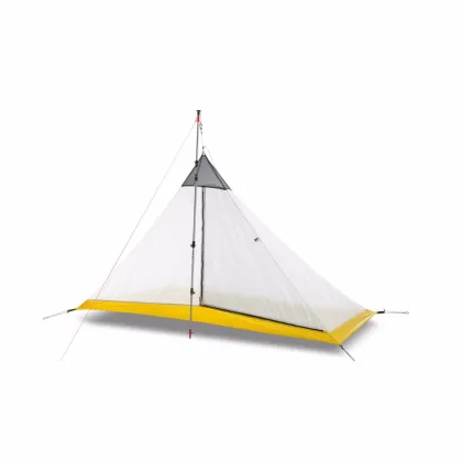FLAME'S CREED Ultralight 1-2 Person silicon coating inner tent summer outdoor 3 seasons camping tent Rodless Pyramid Large Tent