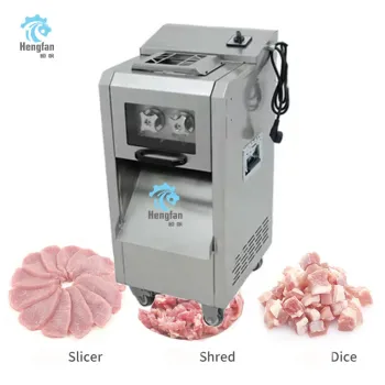 Factory Direct Fresh Meat Slicing Machine: Beef Bacon Sausage Pork Chop Steak Cutter