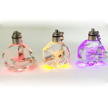 Keetchain foto di sublimazione per sublimazione inciso 3D personalizzato con luce a LED