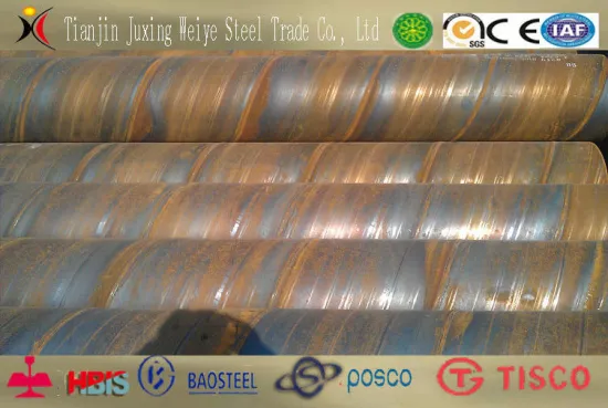 Q235 Astm A53 St52 Spirally Welded Steel Pipes , Carbon Steel Tube