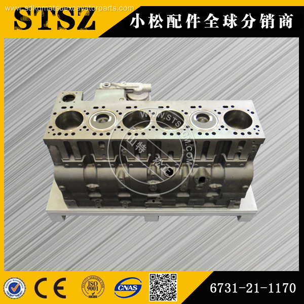Komatsu bulldozer D375A-5 cylinder block assy 6240-21-1100