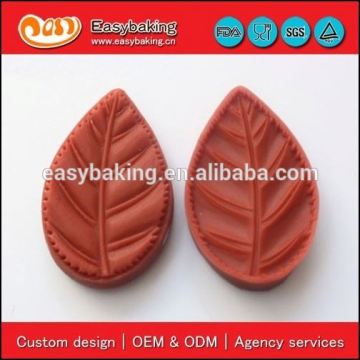 Wholesale custom veiner leaf silicone mold for fondant cake decoration