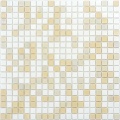 Glass mosaic tiles for kitchen floor