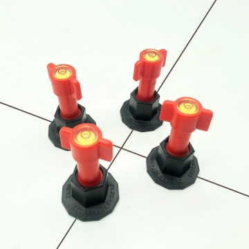 Système de nivellement des carreaux réutilisable réglable avec niveau de bulle