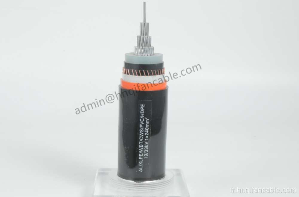 18/30kV XLPE Isolation PVC Câble de gaine 630