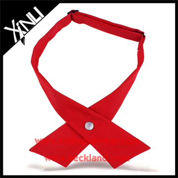 Polyester Woven Cheap Wholesale Red Cross Tie