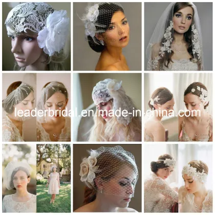 Custom Bridal Accessories Handmade Wedding Veils Fascinator Custom Bridal Birdcage Veils Hair Pieces